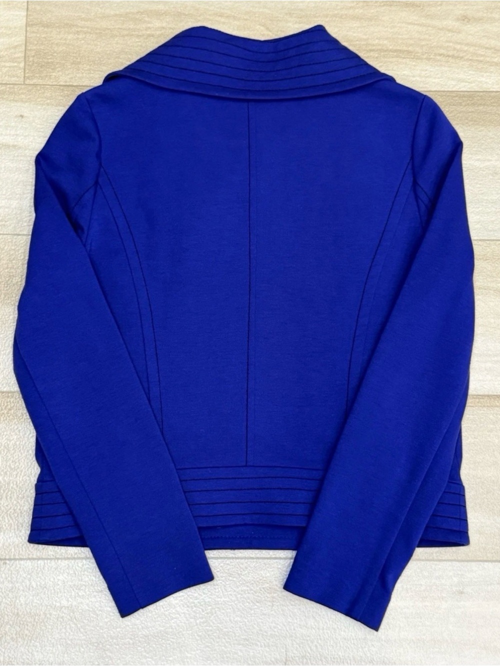 Worthington Women's Moto Jacket Blue Side
Zip Up Long Sleeve Zip Pockets Size M - Picture 3 of 12